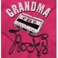 thumbnail image 2 of Grandma Rocks Funny Cassette Cute Womens Fitted Plus Size Graphic Tee Brisco Brands 2X, 2 of 5
