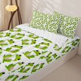 thumbnail image 3 of Erosebridal Cartoon Cute Frog Zipper Full Size Comforter Sets with Fitted Sheet and 2 Pillowcases,Wild Animals Zipper Bedding Set For Girls,Reversible,4 Pieces, 3 of 7