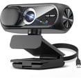 thumbnail image 2 of Caméra Web HD 1080P avec Microphone, Réduction du Bruit, Couverture de Confidentialité, Objectif Grand-Angle, Correction Automatique de la Lumière, Caméra Web Plug & USB pour Portable, Ordinateur de Bureau, PC, Zoom, Skype, Diffusion (Noir), 2 of 8