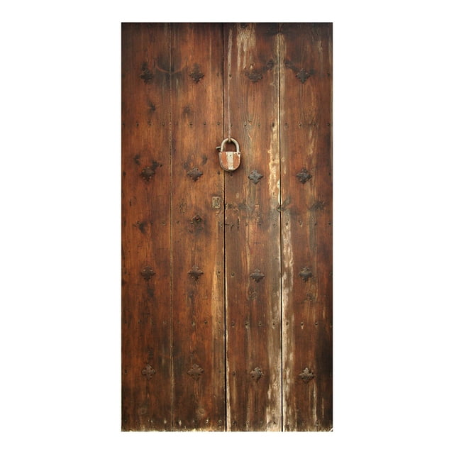 Alfombra de pared, pared de piedra, cuadro de pared, cortina, decoración de pared, colgante de pared 180 x 4 puerta retro