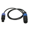 thumbnail image 1 of Cable De Altavoz, Resistencia A La Abrasión Cobre Libre De Oxígeno Cable De Conexión De Altavoz Portátil De 1 M/3,3 Pies Para Sonido, 1 of 7
