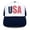 Navy - USA, variant on American Flag Patriotic USA Classic 5 Panel Mesh Snap Back Trucker Hat [Navy - USA]