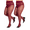Color 2, variant on 2-Pack Plus Size Oil Gloss Tights - Sheer Anti-Snag Pantyhose for Women