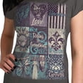 thumbnail image 2 of Hot Leathers GLR1521 Ladies Riding Is Everything Charcoal T-Shirt Small, 2 of 2