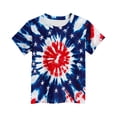 thumbnail image 3 of T-Shirt Graphique à Manches Courtes pour Enfants, Mélange Doux Polyester-Spandex, Col Rond, Imprimé Dégradé Coloré, Port Quatre Saisons, Lavage à la Main Seulement, 3 of 6