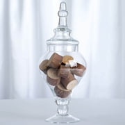 Efavormart Set of 3 Glass Apothecary Candy Jars With Lids - 10/12/14