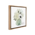 thumbnail image 4 of Stupell Industries Bouquet in Geometric Vase Botanical & Floral Painting Brown Floater Framed Canvas Art Print Wall Art, 25 x 25, 4 of 10