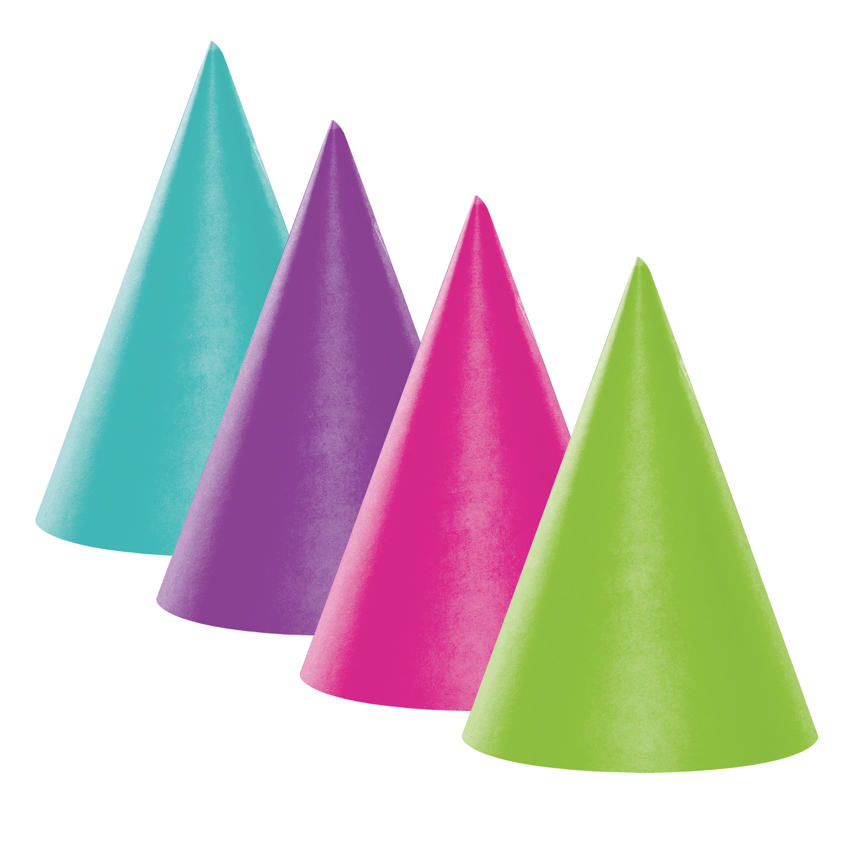 Way to Celebrate! Party Hats, Multicolor, 8 Ct