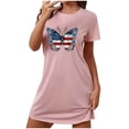 thumbnail image 2 of WJHWSX Womens Nightgown,Nightgowns for Women,Easy Care,Soft,Printed,Pink,L(US:8), 2 of 7