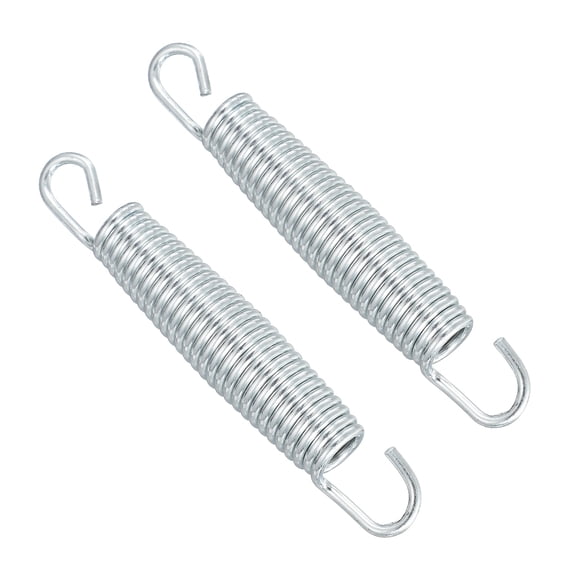 Uxcell Trampolines Springs, 2Pcs & Carbon Steel & 5.3 Inch Fitness Rebounder Extension Spring Universal Trampolines Heavy Duty Replacement Accessories