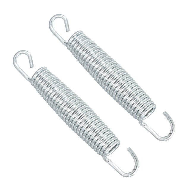 Uxcell Ressorts pour Trampolines, 2 Pcs et Acier au Carbone et Ressort d'Extension pour Rebondisseur de Mise en Forme de 5,3 Pouces, Accessoires de Remplacement Robustes pour Trampolines Universels