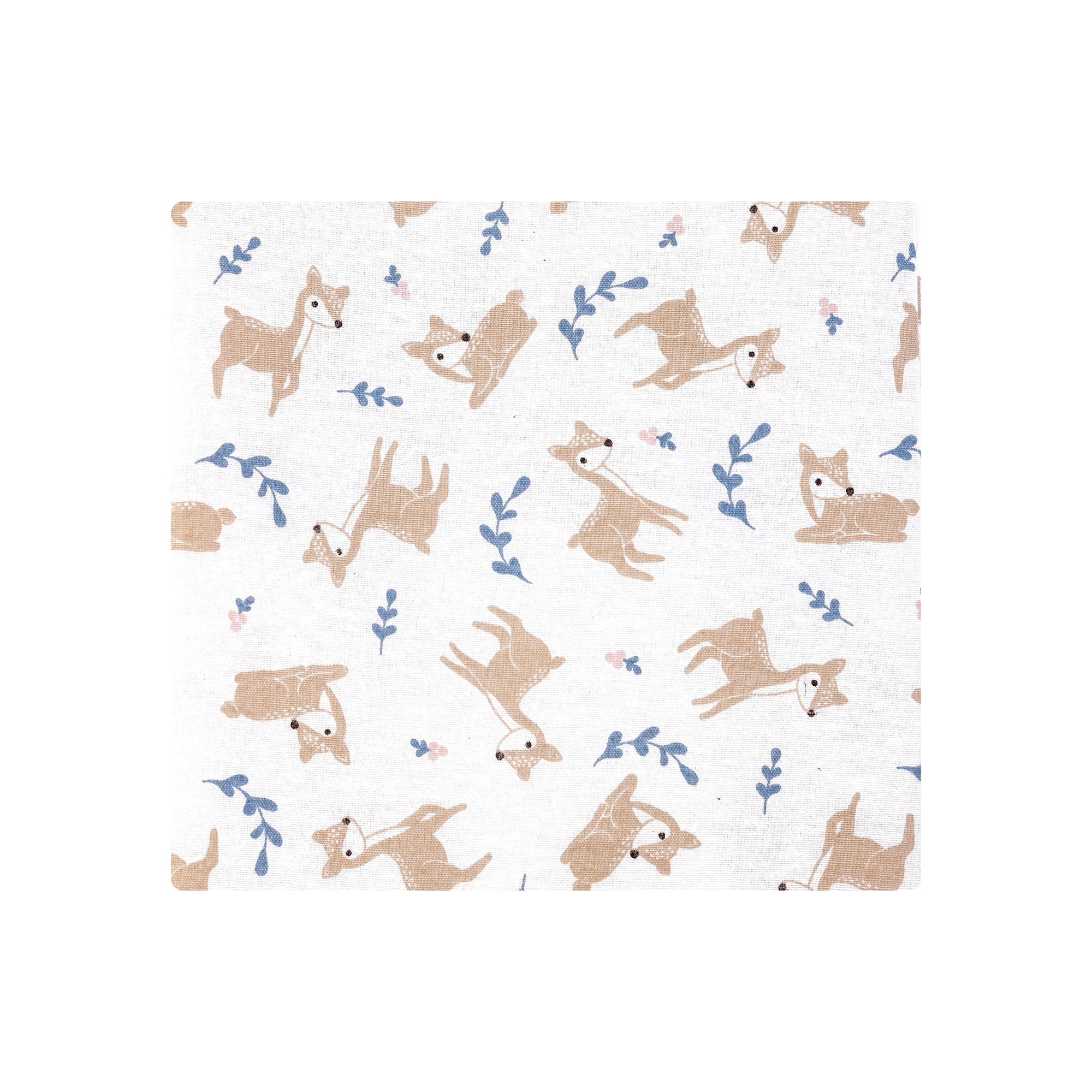 Hudson Baby Girl Cotton Polyester Flannel Receiving Blankets Bundle 7-Pack, Loves Me Deerly, One Size