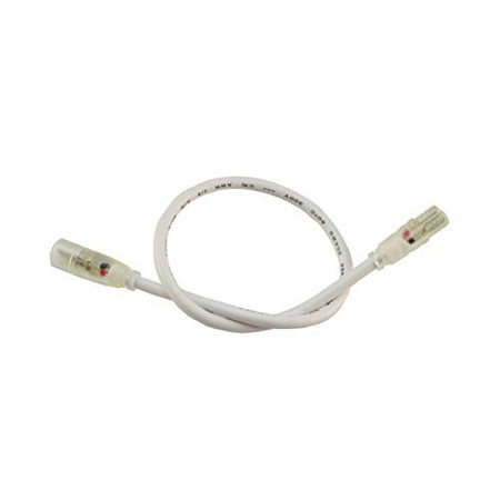 

Diode LED Wet Location Extension Cable (10.5mm Plugs) male to female White PVC 2464 12 in 5 Pack