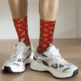 thumbnail image 5 of Goofa Hohey Bee Golden Printed Men's Crew Socks, Soft Durable Breathable Moisture-Wicking with Odor Control Cotton socks, 5 of 9