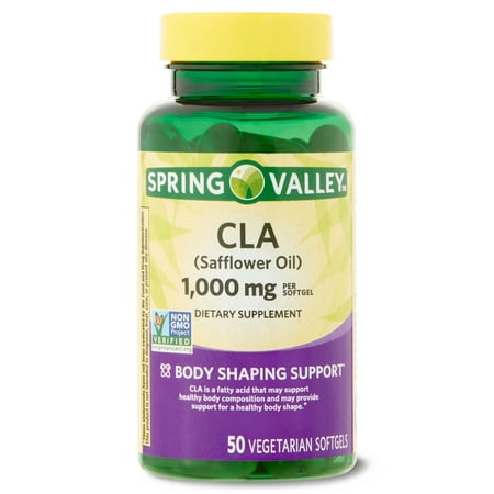 Spring Valley CLA Safflower Oil Dietary Supplement, 1,000 mg, 50 Count