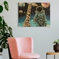 thumbnail image 3 of ZFLMY Space Print On Canvas Wall Art Modern Home Decor Ready To Hang 16x12in, 3 of 6
