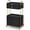 Black, variant on Salon Trolley Cart with Lockable Wheels, Beauty Station Cabinet with Drawer for Hair Stylist Makeup Tool Organizer, Spa Barbershop (White)