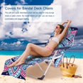 thumbnail image 2 of Beach Recliner Towel Soft Comfortable Lounger Chair Cover, 2 of 6