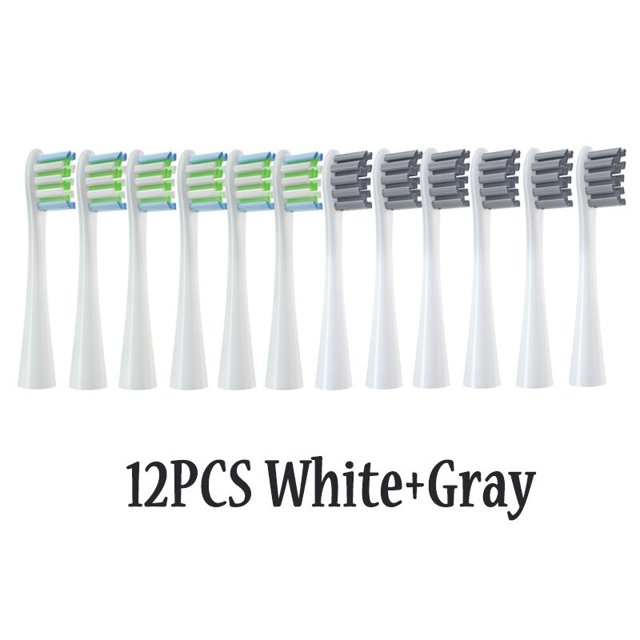 Cabezales de cepillo de repuesto para Oclean X/ X PRO/ Z1/ F1/ One/ Air 2 /SE, cepillo de dientes eléctrico sónico, boquillas de cerdas suaves DuPont, 12 Uds. Tan Jianjun unisex