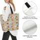 thumbnail image 3 of Balery Cute Dog Bolsa Tote Estilo Estético con Cremalleras, Bolsa de Hombro, Bolsa de Compras Grande y Plegable, 3 of 8