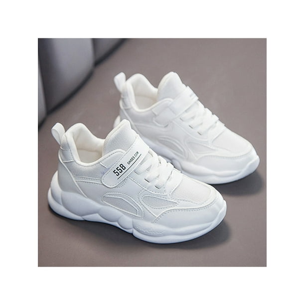 Girls white store running trainers