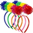thumbnail image 6 of 5Pcs Multicolor Pom Headband Head Bopper, Halloween Party Headwear, Funny Festival Costume Accessories, Suitable for Christmas, Birthday, Carnival, 6 of 7