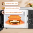 thumbnail image 7 of Microwave Toaster &amp; Sandwich Maker(<5 Min)|microwave Panini Press  Grilled Cheese Toastie Maker | Rv Fast Cooking For Home Office Dorm Dishwasher Safe Cookware, 7 of 7