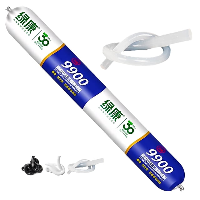 9900 Scellant Étanche, Scellant en Silicone Imperméable, Solution Permanente pour Fissures de Toit et de Mur, Scellants Extérieurs Étanches Résistants à la Chaleur, Résistance aux Déchirures et à l'Étirement (Transparent, 1 Pce)