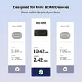 thumbnail image 2 of Adaptateur HDMI Mini UltraLink 4K - Connecteur Mâle à Femelle Haute Vitesse pour Raspberry Pi, Appareils Photo Reflex, Ordinateurs Portables, Projecteurs, Tablettes et Moniteurs Portables, 2 of 5