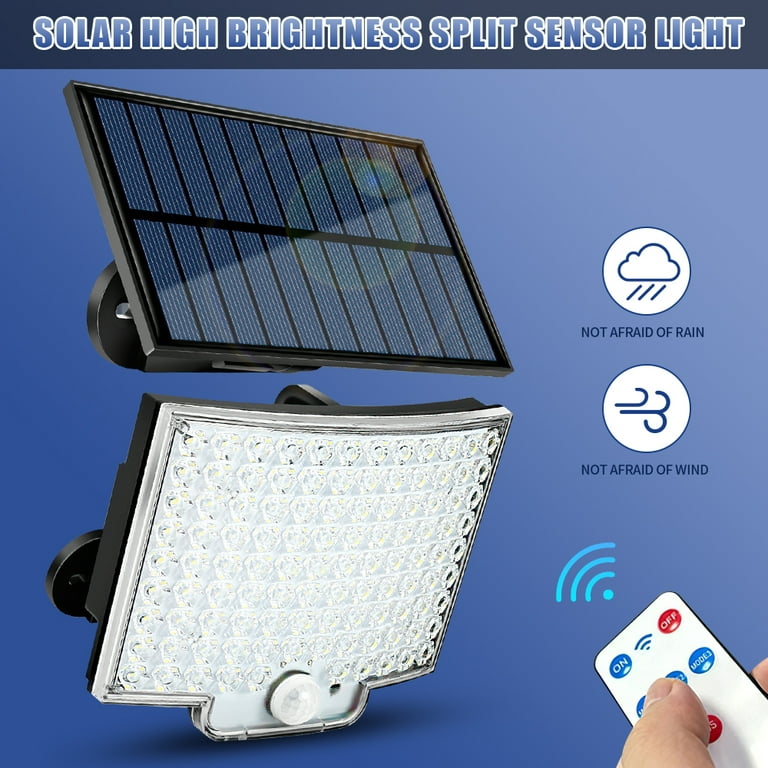LEDEE Solar Light Outdoor, 106 LED Solar Light Outside with Motion