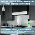 thumbnail image 6 of Akicon 600 CFM Wall Mounted Range Hood, Stainless Steel Range Hood 36 inch, Energy Saving, Ducted Kitchen Hood for Cooking, Powerful Vent Motor, Jet Black with Nickel, 6 of 7