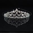 thumbnail image 4 of Diadema de corona para niños, accesorios para el cabello con corona de aleación para niñas pequeñas, tocado de diamantes de imitación para actividades del Día del Niño, 4 of 6