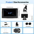 thumbnail image 2 of Podofo Baby Car Mirror Camera, Car Rear View Mirror, 5 inch Baby Mirror Rear View Monitor With Ir Night Vision Function For Babies, Children, Toddlers and New Parents, 2 of 7