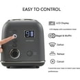 thumbnail image 7 of BUYDEEM Automatic Digital 2-slice Toaster, Extra Wide Slots, Ink Gray, 7 of 7