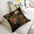 thumbnail image 5 of Four tigers Linen toss pillowcase Decoration pillowcase Gift preferred 18x18" Cushion cover 1 set Sofa pillowcase Sofa bedroom living room car, 5 of 8