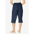 thumbnail image 2 of Woman Within Plus Size Petite Convertible Length Cargo Capri/Bermuda, 2 of 6