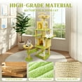 thumbnail image 2 of Jopath 71 inch flower cat tree with large condo removable flower cushion and hammock yellow, 2 of 9