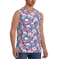 thumbnail image 2 of Bingfone Skull Pattern Men's Tank Tops Workout Sleeveless Tee Shirts Running Beach Tanks for Men-X-Large, 2 of 7