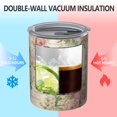 thumbnail image 2 of 12oz Coffee Tumblers Pioneer Flower Stainless Steel Vacuum Insulated Travel Tumbler Coffee Cups Mug with Lid and Straw with Cleaning Brush for Cold & Hot Drinks, 2 of 5
