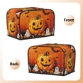 thumbnail image 7 of Toaster Covers 2 Slice, Halloween Cartoon Pumpkin Ghost Waterproof Bread Machine Cover Fits for Standard 2 Slice Toasters, Home Decor Toaster Protection with Hanging Rope, 7 of 7