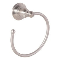 Design House Oakmont Traditional Bathroom Towel Ring, Satin Nickel
