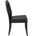 thumbnail image 2 of Modway 19.5" Rubberwood and Faux Leather Dining Side Chair, Black, 2 of 5