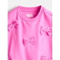 thumbnail image 2 of Wonder Nation Little Girls Fleece Sweatshirt and Tutu Skirt Set, Sizes 4-10, 2-Piece, 2 of 3