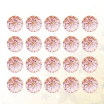 LEORX 50Pack Crystal Buttons Shirt Button Pink Round Fastening for Clothing Accessories Baby
