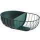 thumbnail image 2 of Escurridor Para Sala De Estar, Plato De Frutas, Bandeja De Metal Para Frutas Y Verduras, Cesta De Almacenamiento De Verduras Concisa Moderna Con Medio Cuenco, Cesta De Frutas De Hierro Forjado Vogacara HA025814-01, 2 of 7