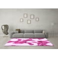 thumbnail image 3 of Ahgly Company Indoor Rectangle Abstract Pink Modern Area Rugs, 2' x 5', 3 of 4