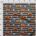 thumbnail image 2 of oneOone Cotton Silk Gray Fabric Halloween Sewing Fabric By The Yard Printed Diy Clothing Sewing Supplies 42 Inch Wide, 2 of 4