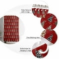 thumbnail image 5 of Extra Long Shower Curtain 72x96 Inch, Western Red Christmas Shower Curtain Waterproof Bathroom Decor Xmas Tree Cowboy Christmas Fabric Bath Curtain Set Accessories with Hooks, 5 of 6