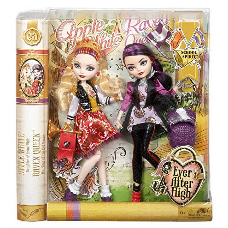 Ever After High School Spirit Apple White and Raven Queen Doll  (2-Pack)(Discontinued by manufacturer) 