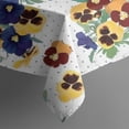 thumbnail image 5 of Pioneer Flower Floral Print Pattern Square Tablecloth,Waterproof Square Table Cover,Wipeable Spillproof Washable Table Cover for Home Kitchen Party Decor 42"X42"(107x107cm), 5 of 6